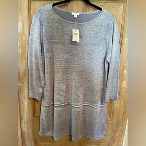 J.Jill new with tags long sweater with 3/4 length sleeves.